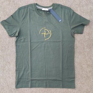Stone Island Khakı Green T-Shirt For Men